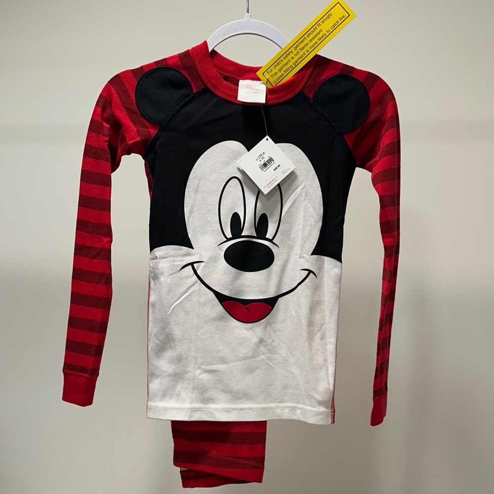 Hanna Andersson Red and Black Mickey Mouse Top